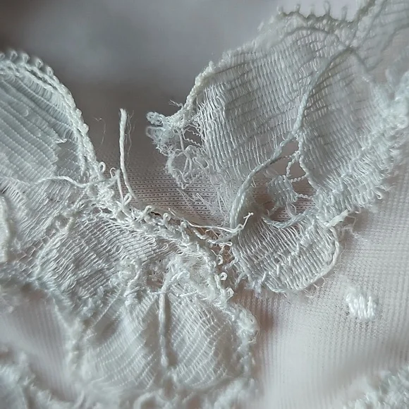 Vintage Slip Soft Pink Cream Lace Millay Size 38 Made In The USA - Picture 7 of 8